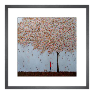 Between the Leaves 50x50cm Framed Print