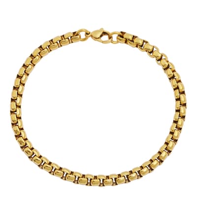 Gold Box Link Bracelet