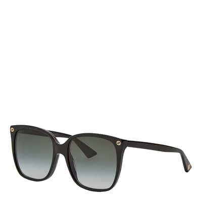 Women's Black/Grey Gucci Sunglasses 57mm