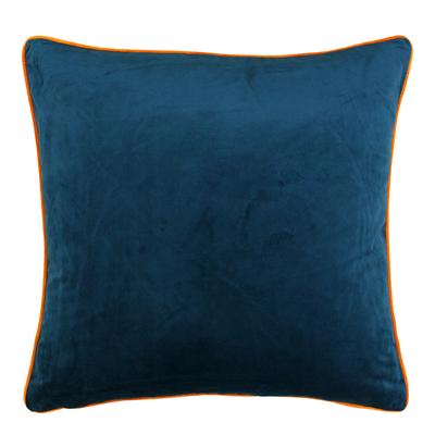 Meridian 55x55cm Cushion, Teal/Clementine