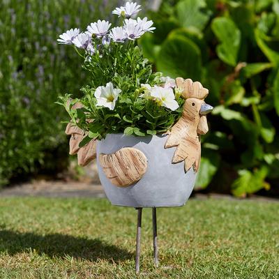 Woodstone Rooster Planter