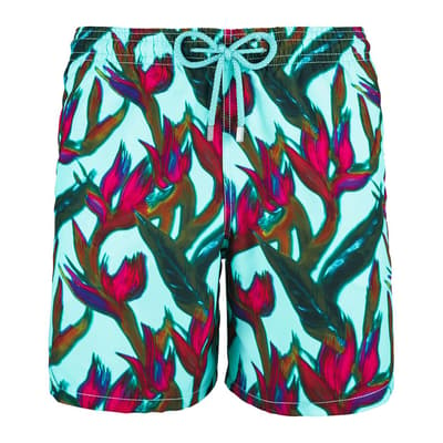 Blue Moorea Swim Shorts