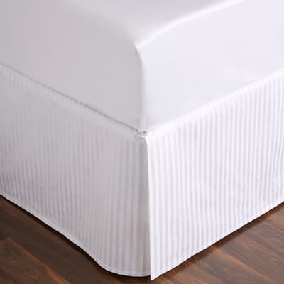 1200Tc Millennia Double Fitted Sheet, Snow