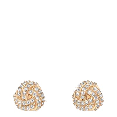 18K Gold Plated Knot Stud Earrings