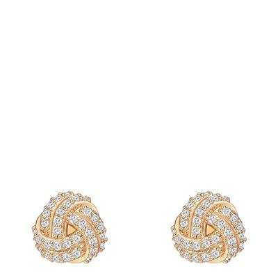 18K Gold Plated Knot Stud Earrings