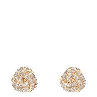 18K Gold Plated Knot Stud Earrings