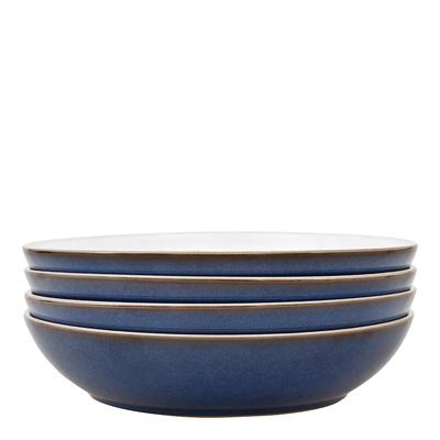 Set of 4 Imperial Blue Pasta Bowls