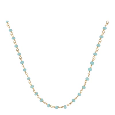 18K Gold Plated Chalcedony Necklace