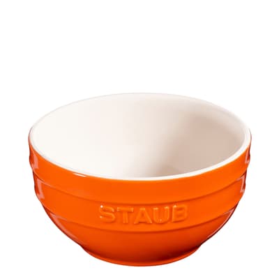 Orange Ceramic Bowl, 14cm