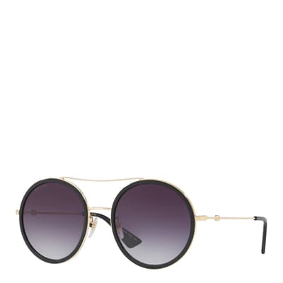 Women's Black/Purple Gucci Sunglasses 56mm