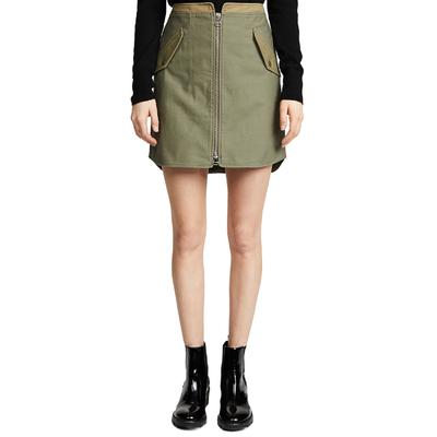 Khaki Maverick Cotton Skirt