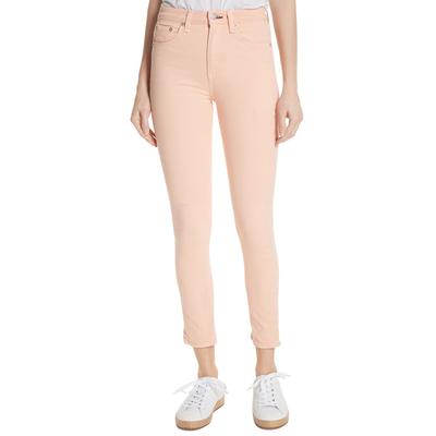 Peach High Rise Skinny Stretch Jeans