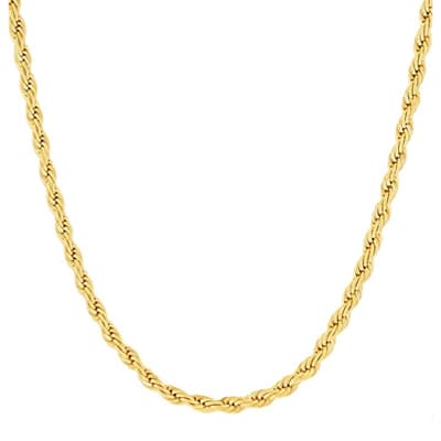 18K Gold Plated Twist Necklace