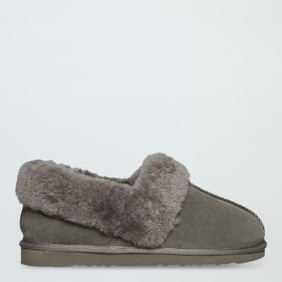 Grey Sheepskin Slippers