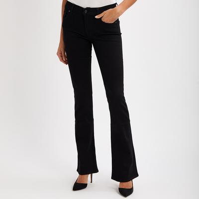 Black Bootcut Stretch Jeans