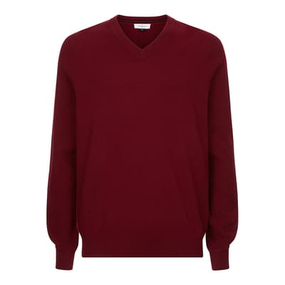 Red Asthall Wool Jumper