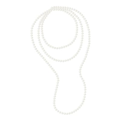 Natural White Pearl Necklace 7-8mm
