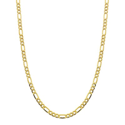 18K Gold Plated Chain Figaro Link Necklace
