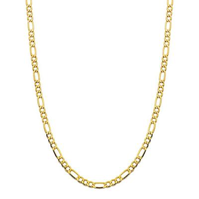 18K Gold Plated Chain Figaro Link Necklace