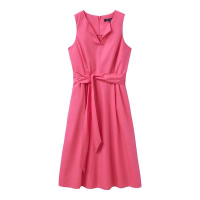 Pink Notch Neck Dress