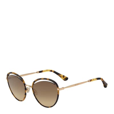 Womens Gold Jimmy Choo Sunglasses 59mm