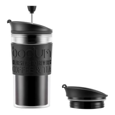 Black Coffee maker with Extra Lid, 0.35 l, 12 oz