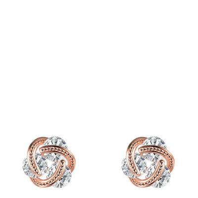 Rose Gold Crystal Earrings