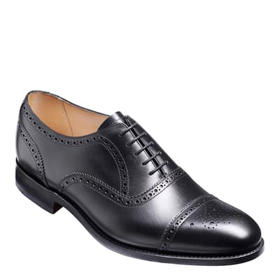 Black Calf Gatwick Oxford Brogue Shoe