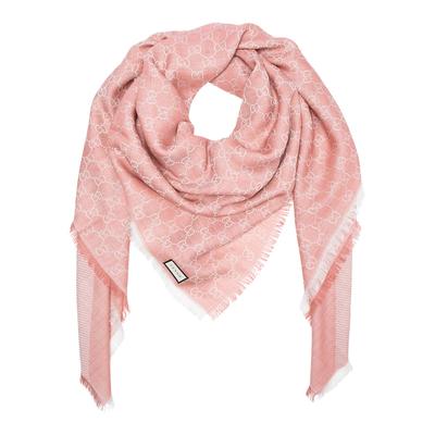 Pink Cream GG Scarf