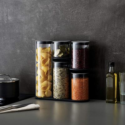 5 Piece Podium 100 Glass Storage Jar Set