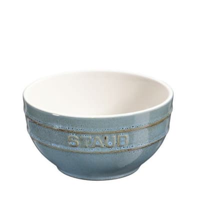 Ancient Turquoise Ceramic Bowl, 12cm