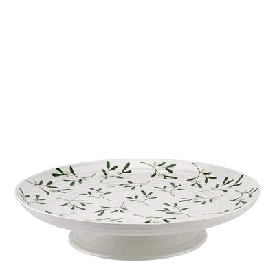 Mistletoe Footed Cake Stand