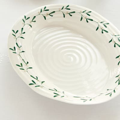 Mistletoe Oval Platter