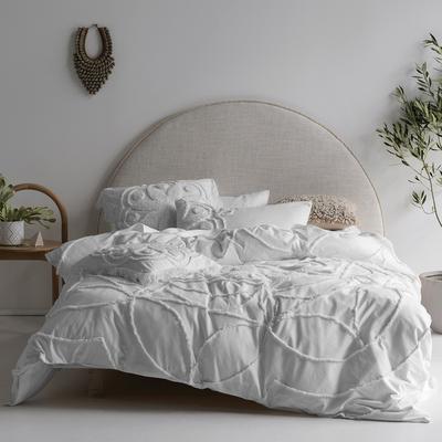 Manisha Single Duvet Cover Set, White