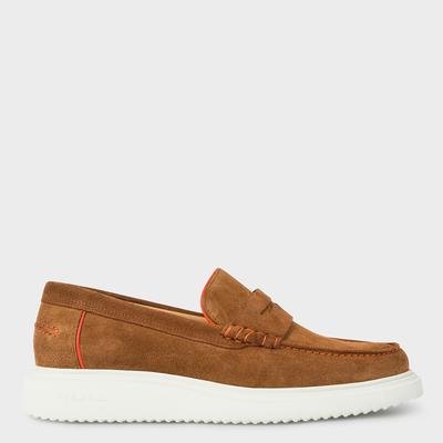 Tan Eddie Suede Loafers