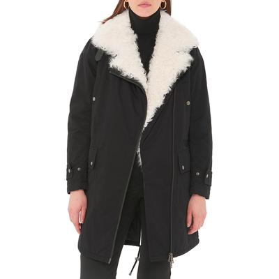 Black Cotton Mallory Coat