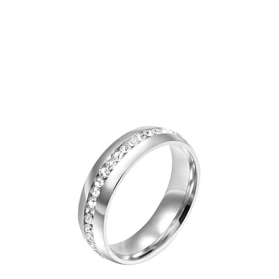 Silver Plated CZ Eternity Band
