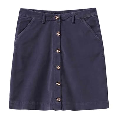 Navy Cord Skirt