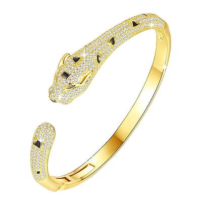 18K Gold Plated Panther Bangle