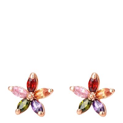 Multi/Rose Gold Plated Earrings with Swarovski Elements