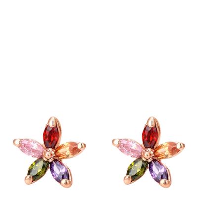 Multi/Rose Gold Plated Earrings with Swarovski Elements