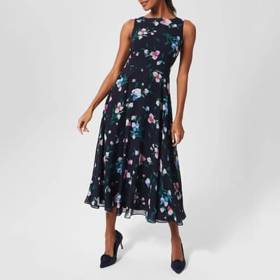 Navy Floral Carly Dress