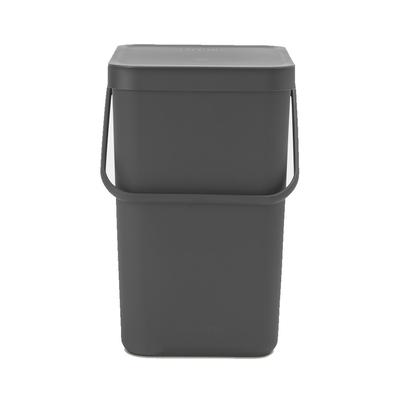 Grey Sort & Go Waste bin, 25 litre