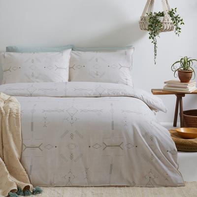 Mini Inka Single Duvet Cover Set, Natural