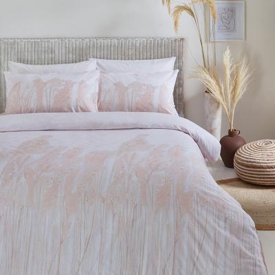 Pampas Double Duvet Cover Set, Blush