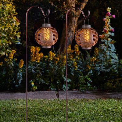 Forli Flaming Set of 2 Solar Lanterns