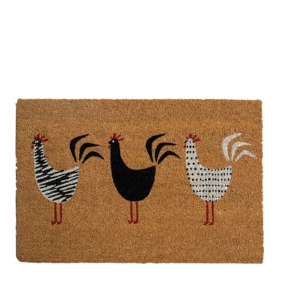 Roosters Coir Doormat
