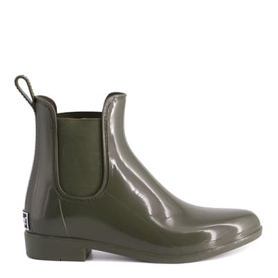 Olive Green Double Bay Rainboots