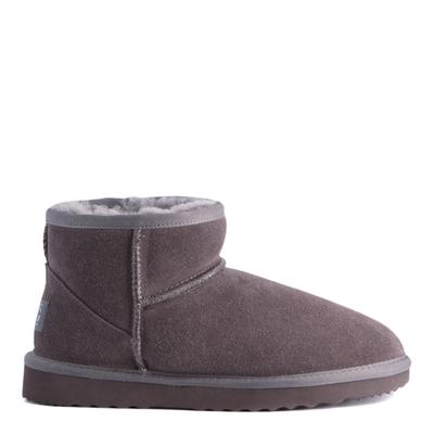 Unisex Grey Bondi Short Sheepskin Ankle Boot