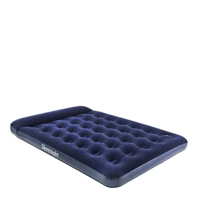 Flock Airbed Foot Pump Double, Blue